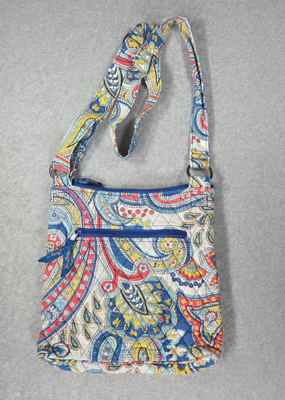Vera Bradley Marina Paisley Vintage Quilted Cotton Hipster Crossbody Bag retired